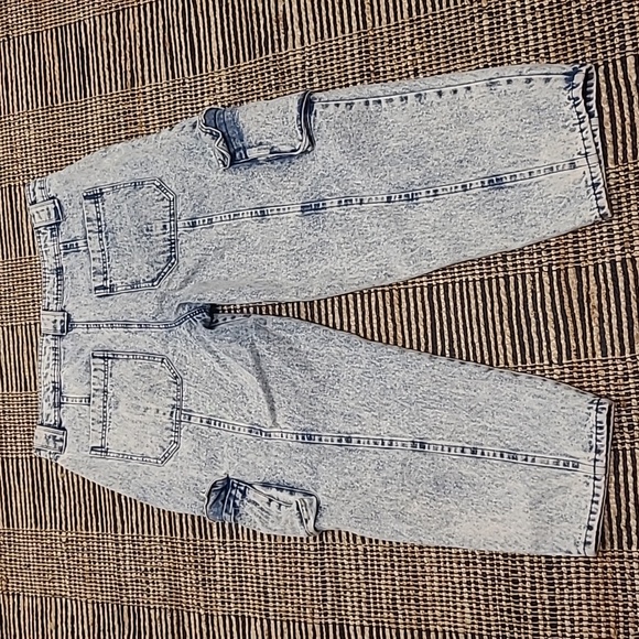 WILD FABLE ACID WASH CARGO JEANS - Picture 10 of 10